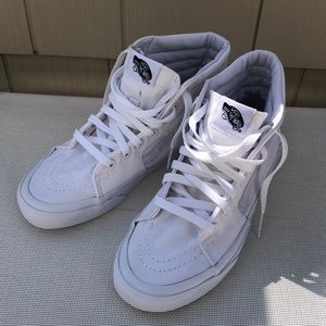 Like New High Top White Vans